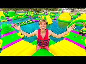 WORLDS BIGGEST INFLATABLE BACKYARD WATERPARK!!