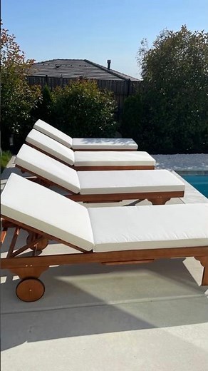Sun lounge pool chair assembly