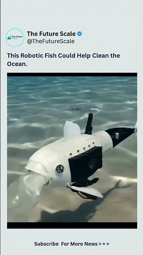 Robotic Fish That Eats Microplastics #Robotics #FutureTech #CleanOceans #Innovation