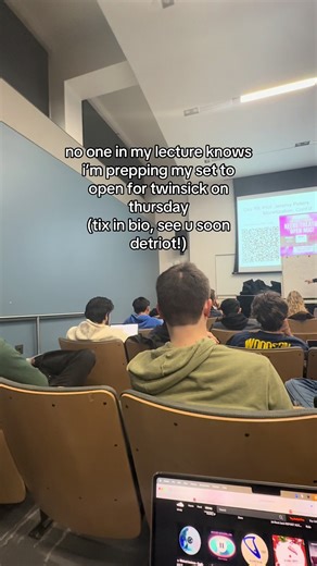 TIX IN BIO SEE U SOON DETROIT ⭐️🤍🤸‍♀️ #twinsick #detroit #dj #umich #livemusic