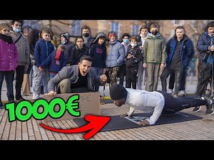 1000€ POUR FAIRE UN MAXIMUM DE POMPES !!