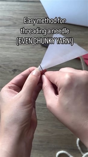 Anna | Hand-Embroidery | Got a little too excited there at the end… I have tried a million needle threaders and they don’t work for thicker yarn like a weight 5 or... | Instagram