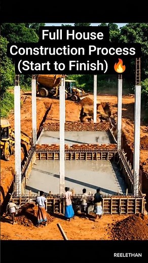 Full House Construction Process (Start to Finish) 🔥