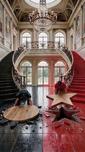 THIS DOUBLE FLOOR IS SO IMPRESSING 🤯🤯🤯 Epoxy luxury floor