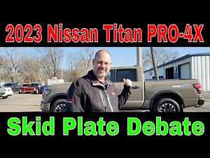 2023 Nissan Titan PRO-4X Skid Plate Debate #thesalsarobot #youtube #Nissan #2023nissantitanpro4x