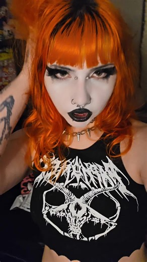 Goth Makeup Sample Application on Teeth and Gums