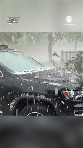 Major hail storm impacts Denver streets