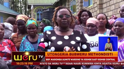 UTONGERIA BUBWERU METHONDISTI New Sheriff in Town. Methodist Church in Kenya elects a new PB to end the leadership wrangles that have rocked the Church for a long time. The PB is a resident of Igembe East ward. Residents' views on Rev John Maromba's election | Weru TV