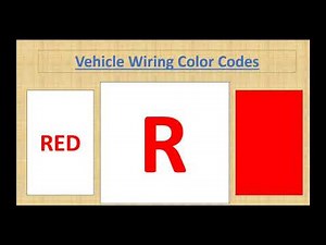 Automotive wiring color code