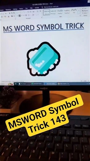 MSWORD Symbol Shortcut Keys Trick 143