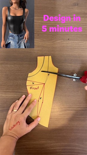 How long can you design? #sewinghacks #fasiondesigner #sewingproject #sewingpatterns | PapaHany