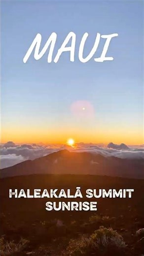 Volcano Summit Sunrise Above Clouds | Maui Hawaii #sunrise #volcano #maui #hawaii #haleakala