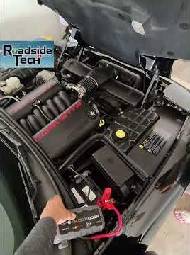 Jumpstarting a Chevy Corvette with the Noco Boost. #roadside #chevy #noco #tools #shorts #reels #fyp