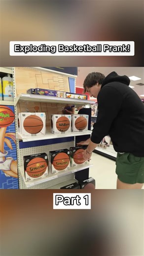 Exploding Basketball Prank!