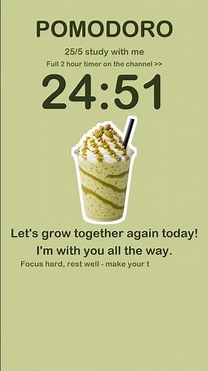 Pistachio Cream ⏰ 25/5 pomodoro study timer #shorts