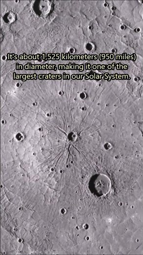 Planet Mercury's Largest Crater? 👀🤔 #spacefacts