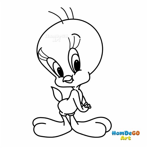 🐥Easy Animal Drawing Tutorial: How to Draw Tweety Bird Piolin and an Elephant🐘 #easydrawing #drawingtutorial #artforbeginners #howtodraw #drawingideas #kidsdrawing #animaldrawing #tweetybird #elephant #tweetybirddrawing #elephantdrawing #lifestyle #sketch #kawaii | Hamdego Art