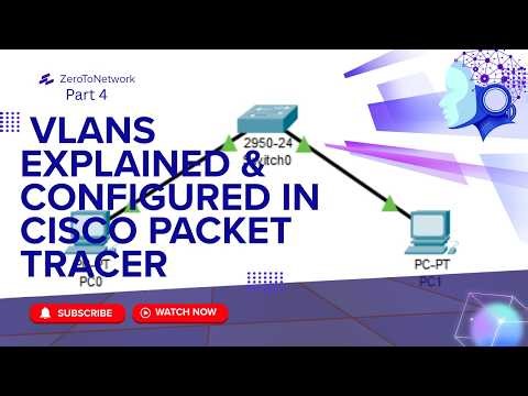 VLANs Explained & Configured in Cisco Packet Tracer | Zero To Network #4