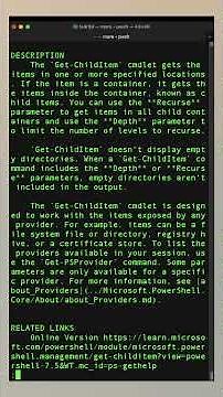 PowerShell Get-ChildItem