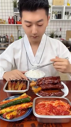 Korean Food Mukbang | Eat With Me 😋 Kimchi brother #foodshorts #shortsvideo #KoreanFood