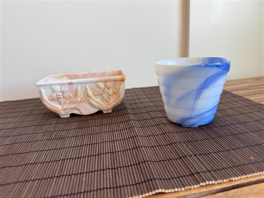 Assorted Vintage Akro Agate Planters 1960s - Etsy