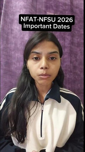 NFAT NFSU 2026 Full Details in One Video 🔥📚 | Important Dates + Subjects + Exam Pattern