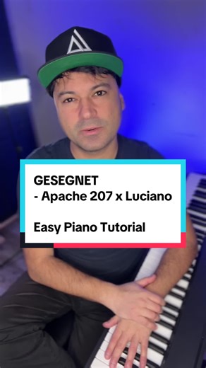Klavier Tutorial für „Gesegnet“ von Apache 207