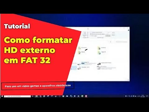 Como Formatar HD externo em fat 32