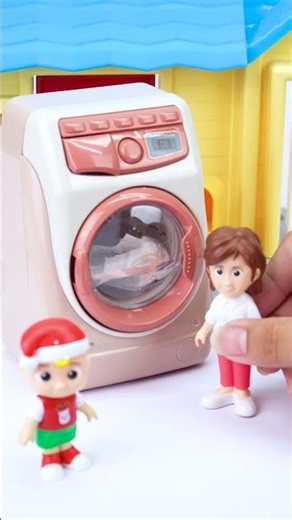 Satisfying with Unboxing & Cocomelon Holiday Christmas Wash Clothes Fun Playset ASMR