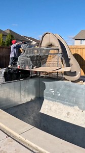 240K views · 2.5K reactions | Poolside grotto in the making for this residential backyard! Full build video coming to our YouTube channel soon! #rockscapescanada #rockreplica #fauxrock #construction #waterfall #grotto #poolgrotto #design #build #rockgrotto #artificialrock #backyardbuild #backyard #grottowaterfall #waterfalls #waterslide | Rockscapes | Facebook