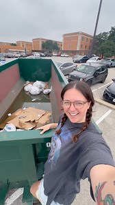 The haul away dumpsters are officially on campus!! College move out dumpster diving starts NOW! 🥳 New videos on our YouTube channel! | Breafkast
