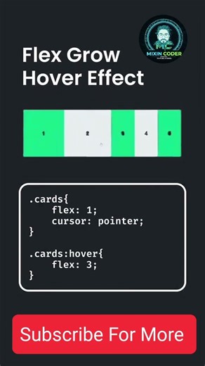 Flex Grow Hover Effect 😱 Amazing CSS Animation ⚡