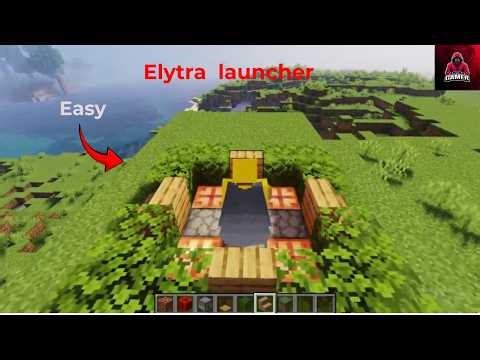 how to built Elytra launcher in Minecarft #elytra #launcher #gaming #minecraft