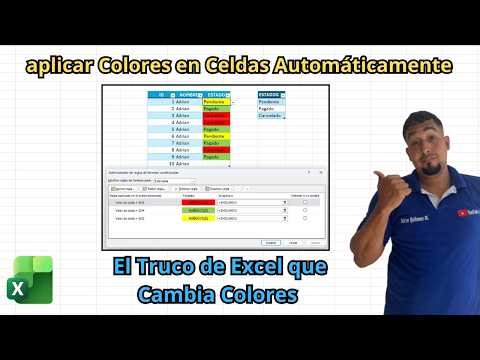 como aplicar Colores en Celdas Automáticamente con Lista Desplegable en Excel #sepamosexcel #excel