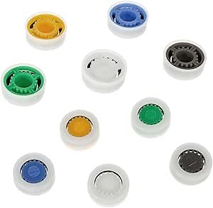 Water Flow Restrictor, 10 Pieces Shower Flow Reducer Limiter Set 1.5/1.8/2.0/2.5/3.0 GPM Water Flow Saver Adapter Set Shower Head Flow Restrictor for Bathroom Toilet Shower Water Saving