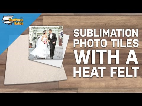 Sublimation Photo Tiles With A Heat Felt