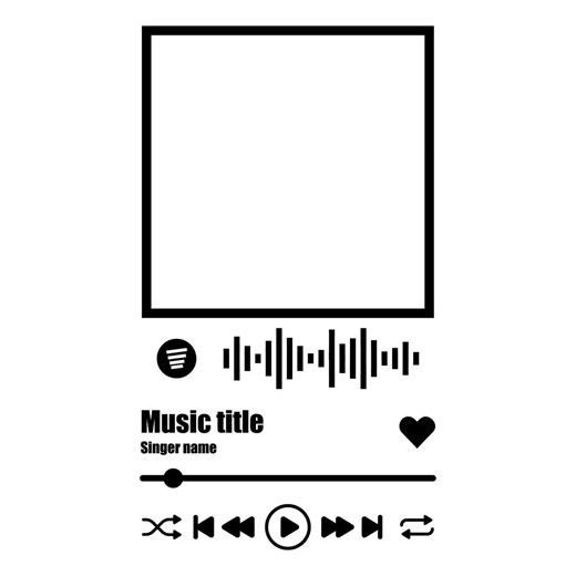 Spotify Plaque Svg Template | Custom Music Glass Frame | Song Code Cricut SVG PNG PDF | Personalized Gift - Etsy UK