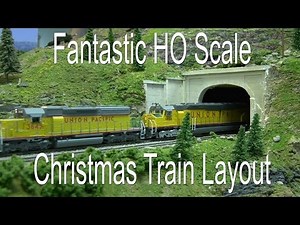 HO Scale Christmas Train Layout