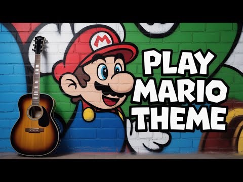 How to play beginner guitar Mario Brothers Theme Song