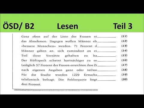 ÖSD - B2 LESEN TEIL 3