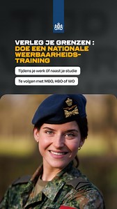 Verleg je grenzen tijdens de Nationale Weerbaarheidstraining bij Defensie. | Werken bij Defensie