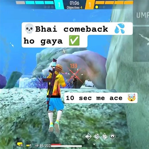 💀COMEBACK 🤯 HO GAYA ✅💦 #freefire #shorts #funny