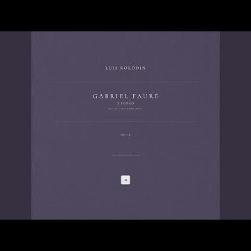 3 Songs, Op. 18: No. 1 in G-Flat Major "Nell" (Arr. Kolodin for Piano)