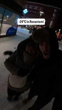 First night in Lapland. Random walk in Rovaniemi and first Aurora hunt! #shorts #winter #snow