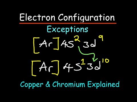 Electron Configuration Exceptions in 4 Minutes