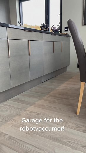 Creating a Robot Vacuum Garage Under a Kitchen Cabinet