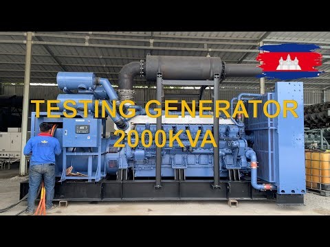 testing generator 2000kva with loads bank. #2000kva #mitsubishi #diesel_generator