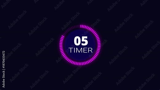 30 second countdown timer animation from 0 seconds to 30 seconds on a transparent background, thirty seconds countdown timer with alpha channel in 4k