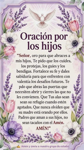 🙏 Oración por los Hijos: Señor, Cuídalos, Protégelos y Guíalos Siempre