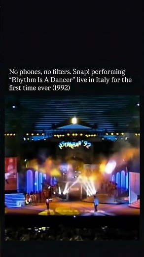 Rhythm Is A Dancer Live 1992: 15,000 People, Zero Phones 🇮🇹